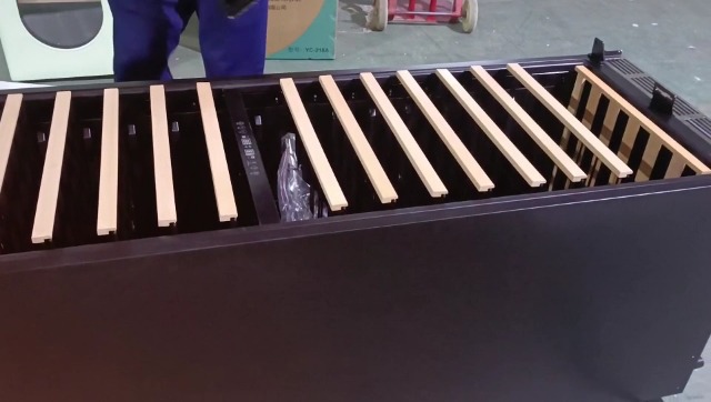 Image of Beverage Refrigerator 24 inch-200 Can Drink Fridge with Glass Door, Under Counter /Freestanding Beverage Cooler with Temperature Memory, Reversible Door, Quick Cooling, Cooler for Beer, Soda, Wine