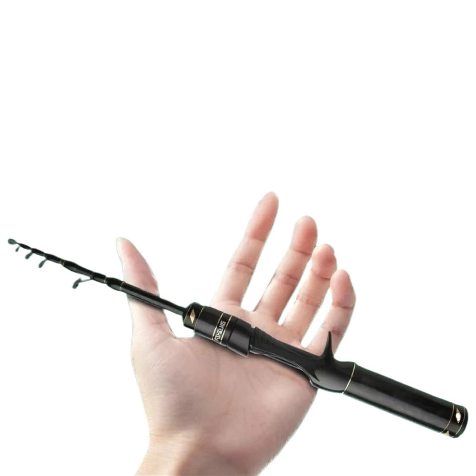 Canne à pêche télescopique de Voyage, Spinning, Casting, leurre, Portable, Cross, Carbone, Eau Douce, Eau salée, Basse(Casting 1.5m)