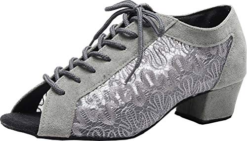 Chaussures de danse latine anti-douleur à bout ouvert pour femme