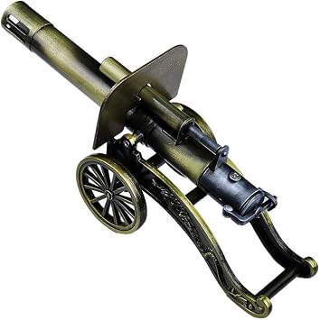 TIETHEKNOT Mini Cannon Model Ornaments Rewinding Device Decorative Ornaments Alloy Material Firecracker Cannon