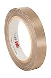 TapeCase 5153 - Cinta de gamuza de vidrio PTFE (0,43"x91,44 m), color marrón claro