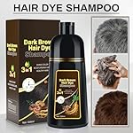 Cosmpro Dark Brown Natural Hair Dye Shampoo 3 in 1, 16.9 Fl Oz/500 ML, Semi-Permanent Gray Hair Coverage, Unisex, Natural Ingredients, - Image 2