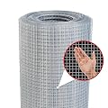Hardware Cloth,1/2inch 48inx100ft 19 Gauge,Double-Layer Hot-Dip Galvanizing After Welding,Chicken Wire Fence Wire Mesh Fence Poultry Netting Garden Fence Tree Guard Wire Fence Rolls