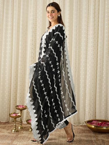 Image of INDO ERA Women Pure Cotton Kurta Set with Dupatta | Festive Suit Set, 10790
