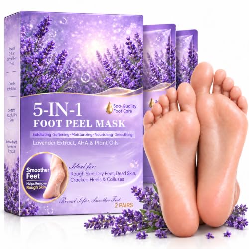 closewave 5-In-1 Foot Peeling Mask, Exfoliating Foot Mask, 2 Pair...