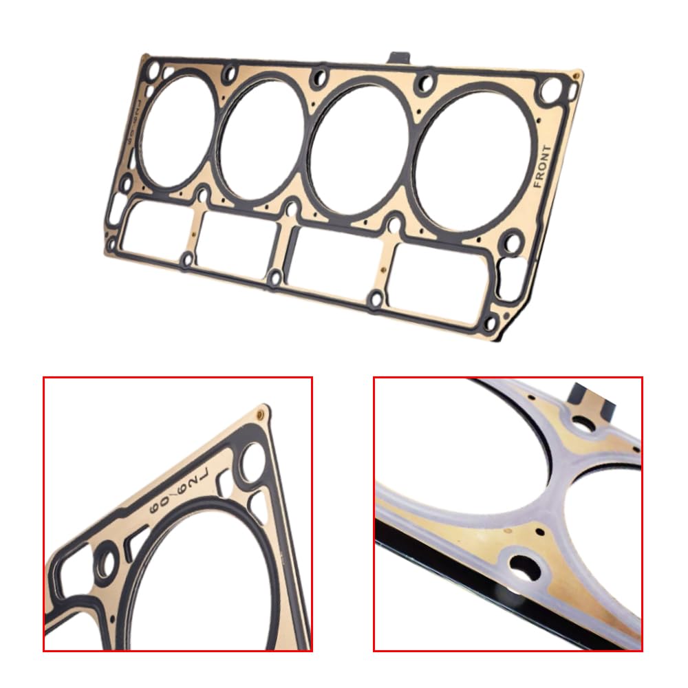 Riloer Guarnizione della testata del cilindro, 1 pezzo in metallo per motore dell'auto, set di guarnizioni per testata del cilindro compatibile con Cadillac CTS 2009-2015 Chevrolet Camaro 2012-2015
