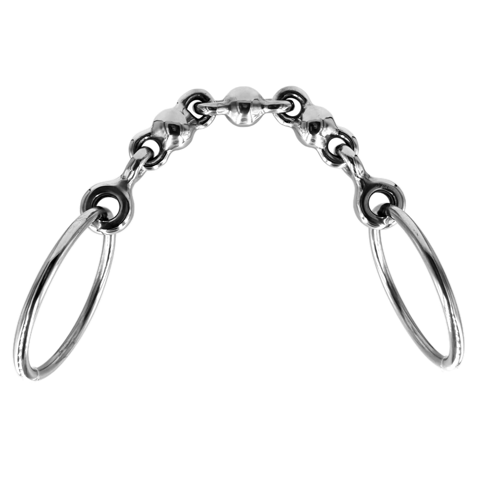 Mors Waterford ES0236 Mors à eau avec boules en acier inoxydable, diamètre de l'anneau 65 mm, épaisseur de mors 10 mm (12,5 cm)