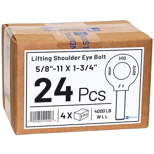 Image of Case of 24 Pcs Lifting Shoulder Eye Bolts 5 /8 inch-11 X 1-3 /4 inch