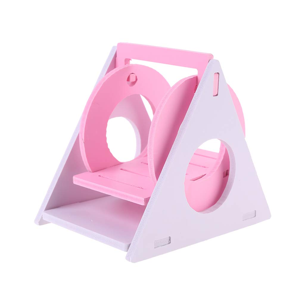 Ainany Hamster Exercise Toy Swing Wood Colorful Playing Toys for Small Pet Chinchilla Squirrel Guinea Pig