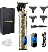 GSKY Electric Pro Li Mens Hair Trimmer Zero Gapped Cordless Hair Clipper Professional Haircut & O...
