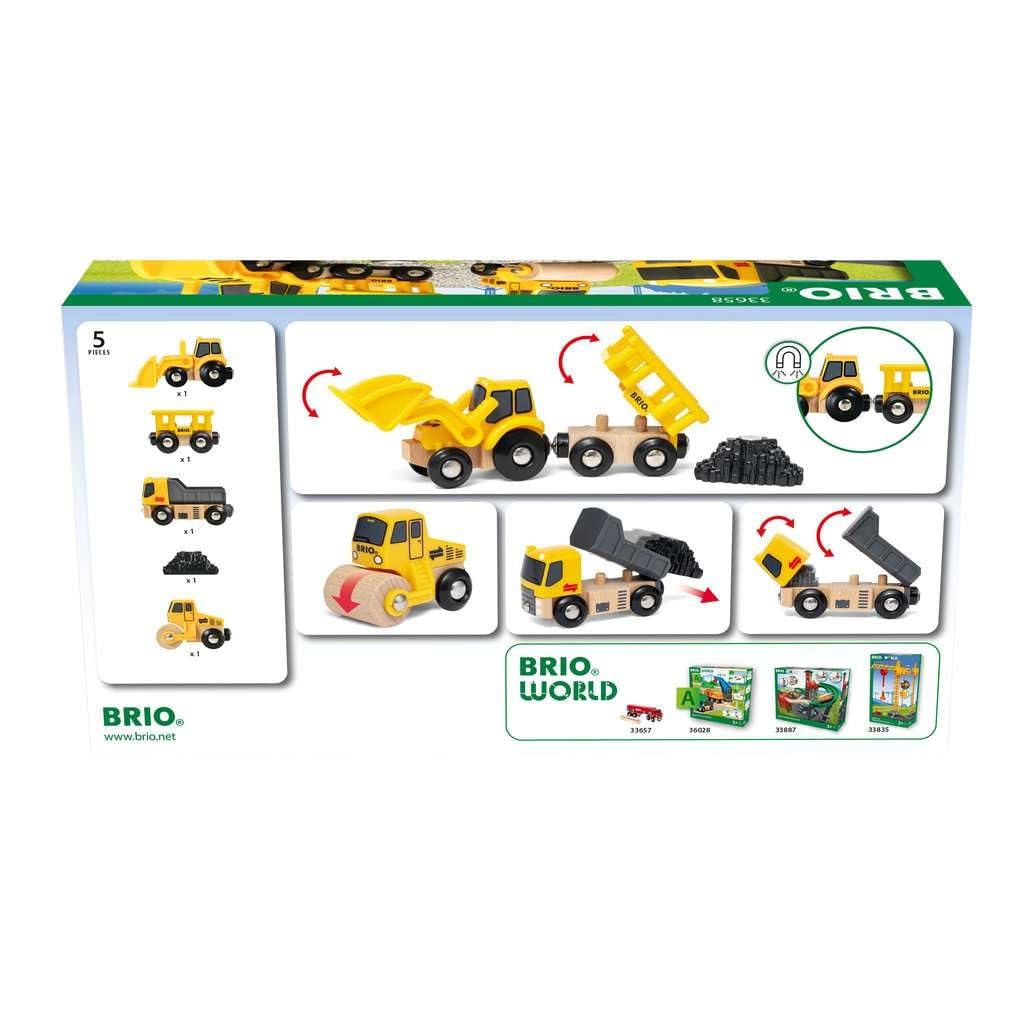 木の置物 Amazon.co.jp: BRIO 木製レール 知育玩具 工事車両セット 対象年齢 3歳
