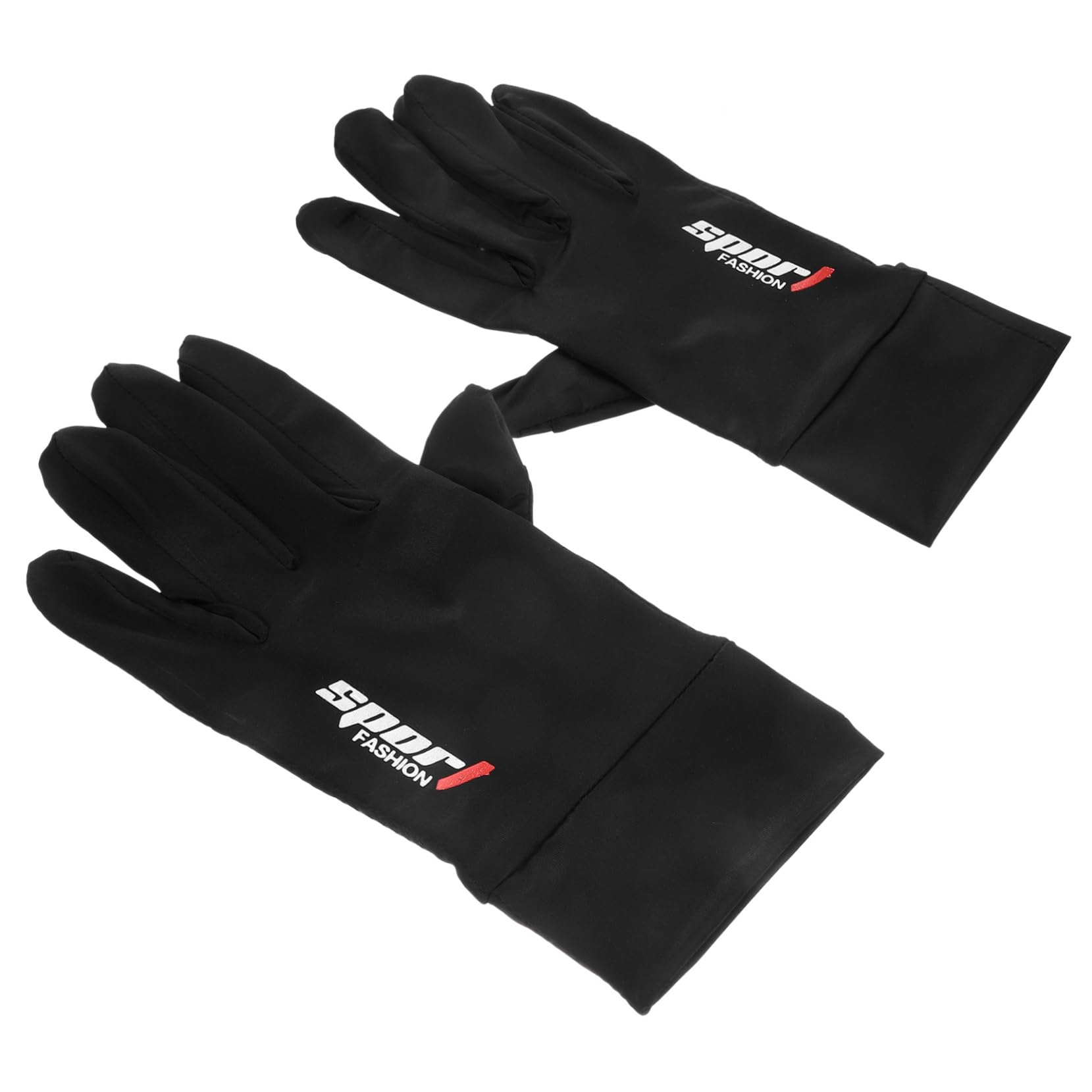 Beavorty 1Pair Reflective Cycling Gloves for Outdoor Activities Warm Full Finger Design Non Slip Palm for Biking and Cycling Black