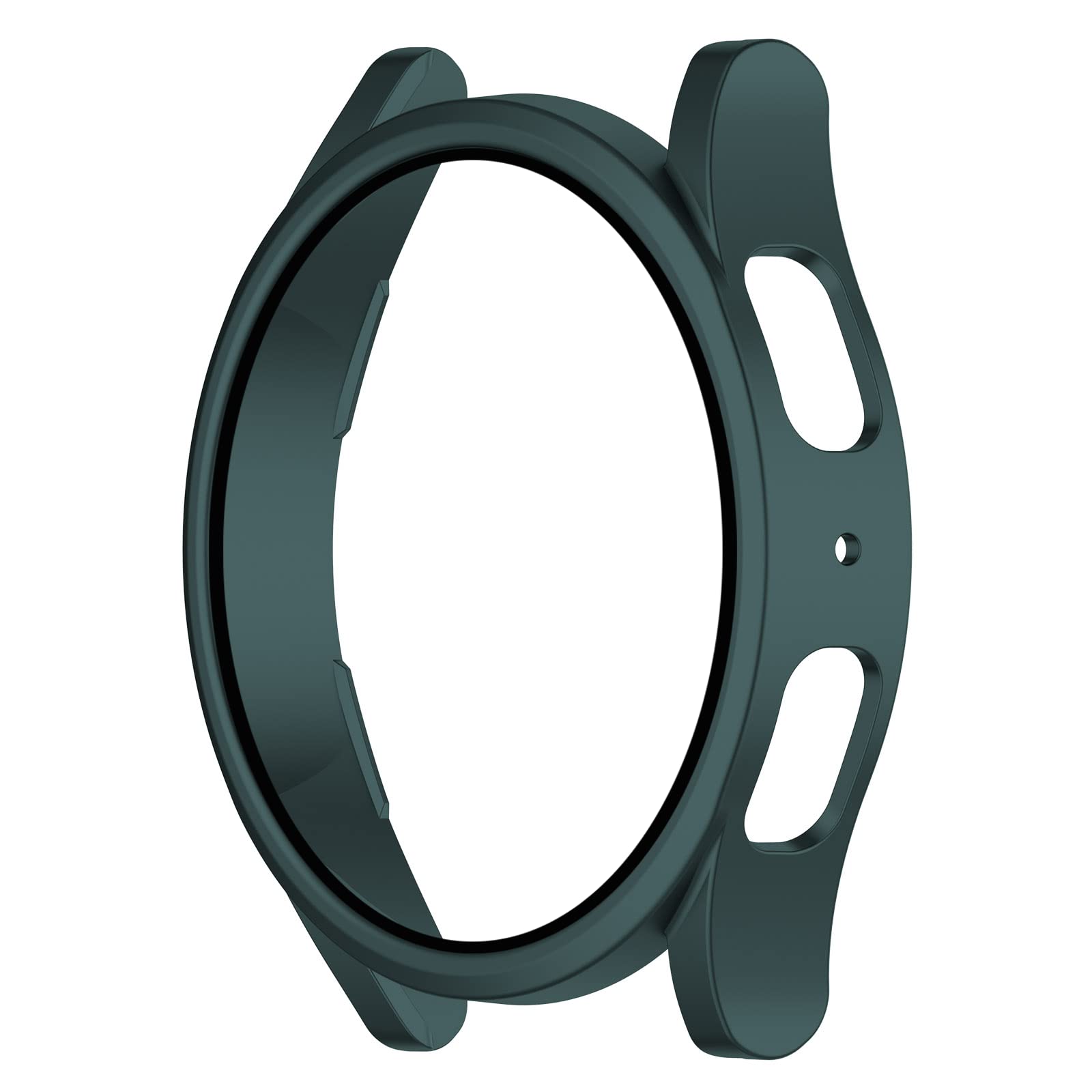 T Teclusive Slim Curved Protective Case Cover with Tempered Glass Compatible for Galaxy Watch 5 44mm | Shockproof 360 Degree Protection Case with Tempered Glass (44MM, Green)