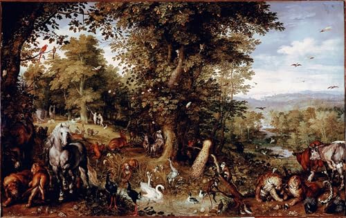Tableau impressions d'art vintage Jan Brueghel toile premium de 60x90cm