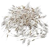 100pcs F6 6x16mm Bright Red Light Neon Light Bombilla Indicador Lámpara W 100K Resistencia