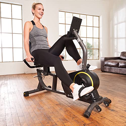 SportPlus | 2022 Modell | Liegeheimtrainer für zuhause mit App-kompatibilität, 24 Stufen & 6 Trainingsprogramme… – Bild 3