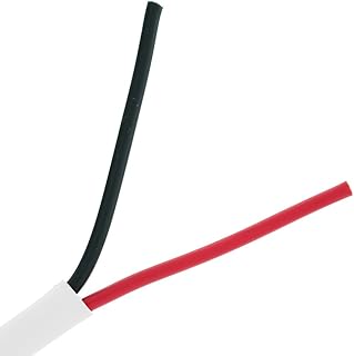 Cable Central LLC Plenum Security Cable, White, 18/2 (18 AWG 2 Conductor), Stranded, CMP, Pullbox, 1000 Feet