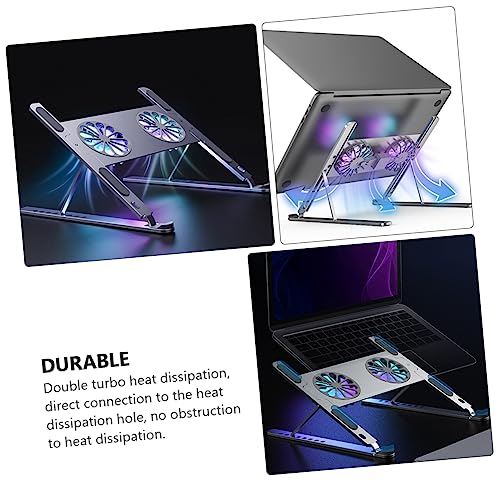 Base refrigerante portátil para laptop aluminio con ventilador miniatura 5
