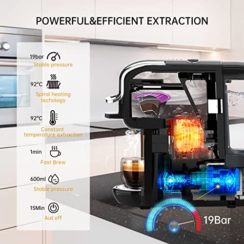 HIBREW - Cafetera,Macchina da caffè espresso