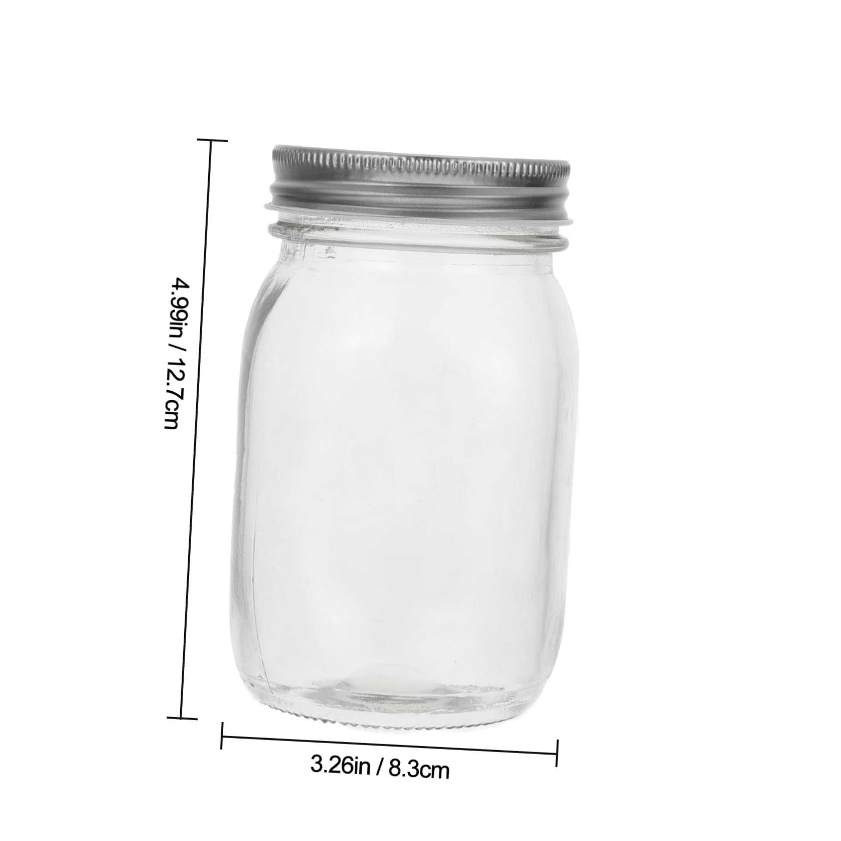 SECFOU Luftdichte Glasbehälter mit Deckel Verschließbare Gläser aus Glas für Marmelade Honig und Joghurt 6 Stück Zufällige Farbe