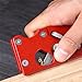 Chamfer Plane for Wood, Woodworking Edge Corner Flattening Tool with Auxiliary Locator & 7 Cutter Heads, Hand Planer for Quick Edge Trimming and Chamfering DIY Hand Woodcraf (Red)