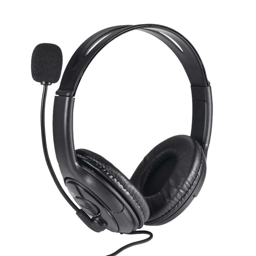 Cord Computer Headset, Gamingg Stereo Usb Headset with Mute Modern, Computer Headphone Set Mute+volume, USB Computer Headset, Leightweight Cord Headphones for Voip Skype Ms Teams Conference Class-image-4