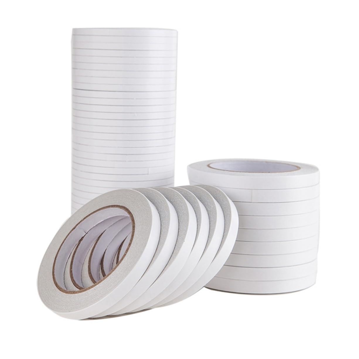 OSOLADY Double-Sided Tape 10 Pack 0.5x800cm Hot-melt Adhesive Double Face Tape Craft Office School Adhesive Wrapping