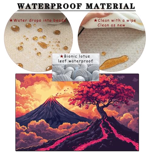 Tapis lavable et imperméable antidérapant grand format
