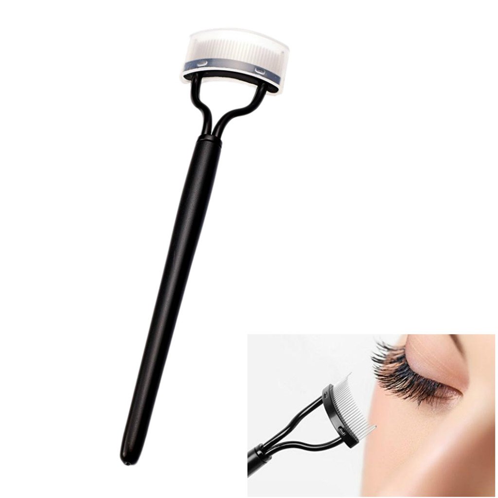 Segolike Professional Fashion Make up Steel Needle Mascara Guide Applicator Eyelash Comb Eyebrow Brush Curler Cosmetic Tool Black - Image 4 thumbnail