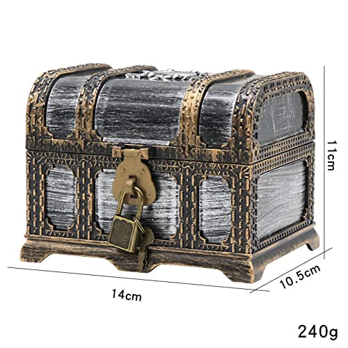 宝石箱／中古品。アルミダイキャスト製。【宝石を入れる小箱となります