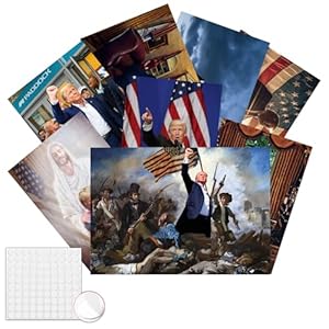 GTOTd The President Wall Art Decor Posters (8 Pack) 11.5″ x 16.5“ American Elect Vote Support USA Flag Aesthetic Merch Unframed Version HD Printing Poster for Apartment Room Club Decorative Picture