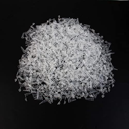 Auear, 1000 Pack 0.2Ml Micro Centrifuge Tube With Lids Plastic Sample Small Bottle Container Test Vials Micro Centrifuge Tube Clear #TOP6
