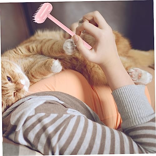 Cepillo de masaje rosa para gatos y perros quitapelusas multifuncional TOYANDONA 2