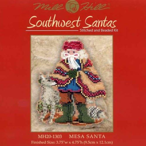 Miniatura 2 de Mesa Santa - Kit de punto de cruz con cuentas MH20-1303 Mill Hill 2011 Southwest Santas