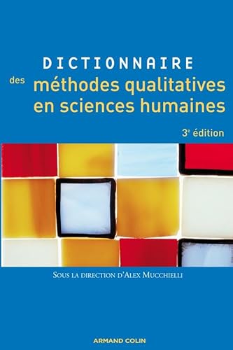 livre Dictionnaire des méthodes qualitatives en sciences humaines