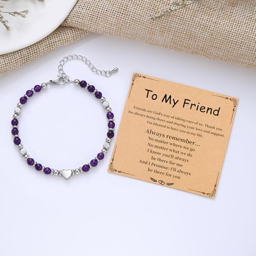 Image of Best Friend Bracelet Gifts for Women Sister Bestie, Christmas Gift for Teens Mom Daughter Granddaughter Birthday Gift for Her Stocking Stuffers
