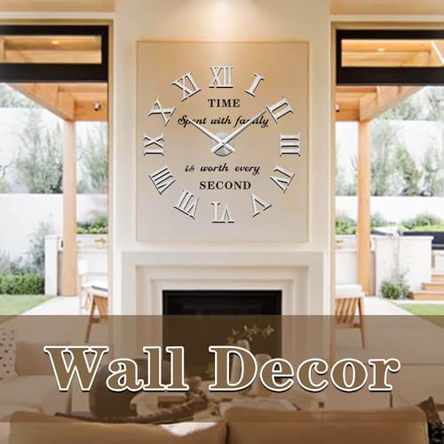 DIY Oversized Frameless Roman Numeral Clock product