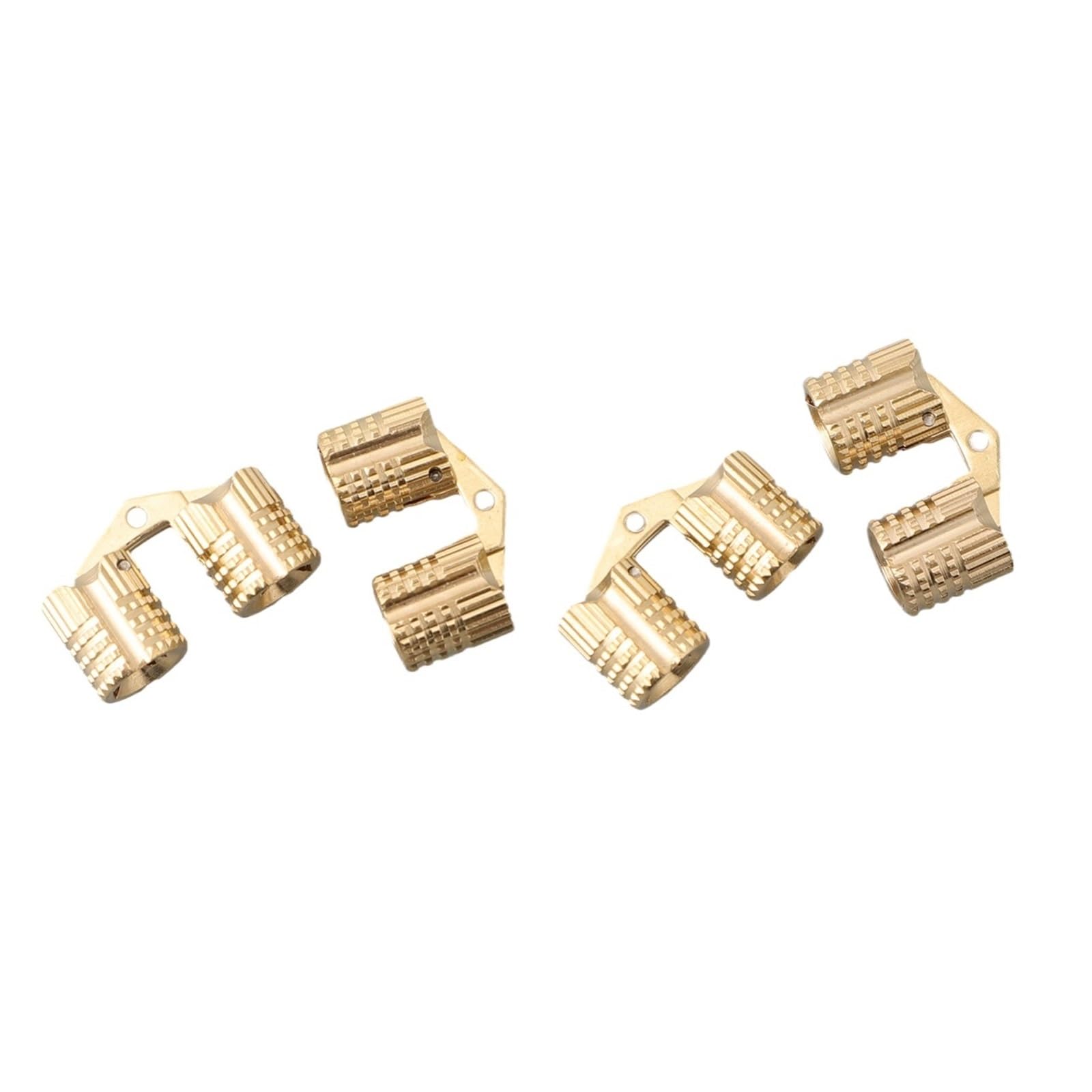 Kdhcvkz 8Mm 4Pcs Brass Hinges Furniture Cabinet Door Hinge 10Mm 12Mm(8Mm)