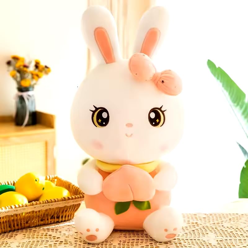 Image of 35cm Rabbit Soft Toy for Kids Strawberry Bunny Plush Fruit Toys Gift Babies Cuddly Animal Stuffed Cute Teddy Bear Plushie Safe & Huggable Gifts for Toddlers, Boys & Girls