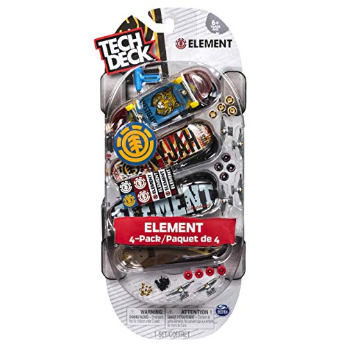 Tech Deck 4-Pack 96mm Finger Skate Boards Element