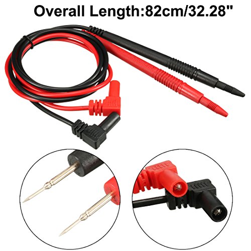 Image of uxcell 2pcs 37.4'' Test Leads Probe with Cover for Digital Multimeter Oscillometer 1000V 10A 4mm Banana Plug Ultra Sharp