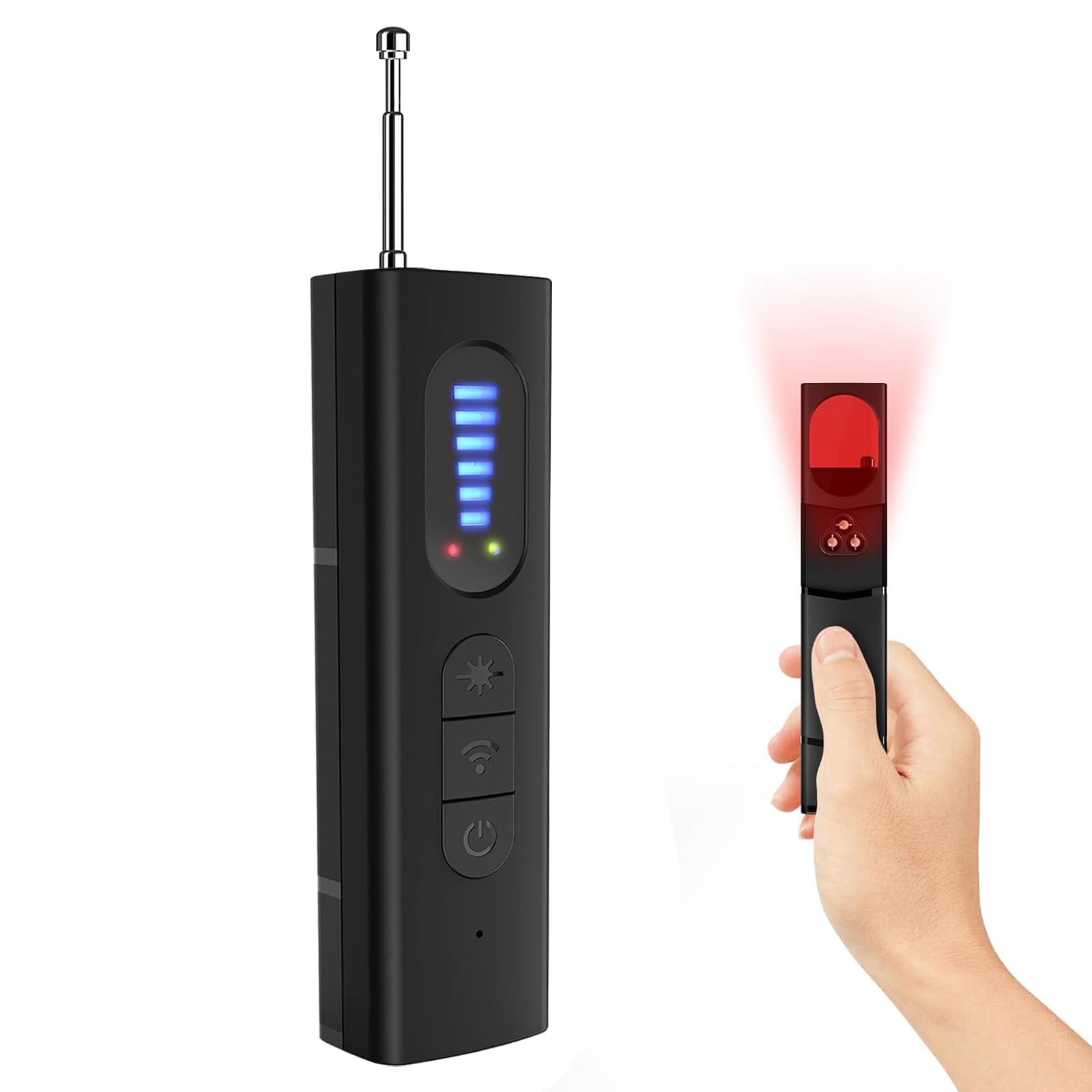 Hidden Camera Detector, Anti Bug Scanner and Protector, Anti Spy Detector, Hidden Device GPS Detector, Privacy Protector, RF Wireless Signal Scanner for Hotels Office Home Travel