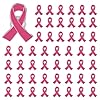 Générique Octobre Rose Broche de Sensibilisation Cancer du Sein 2025 - Accessoires Mode et Élégant Ruban Fer Épinglettes Pin's pour Femme (6X4CM) #1