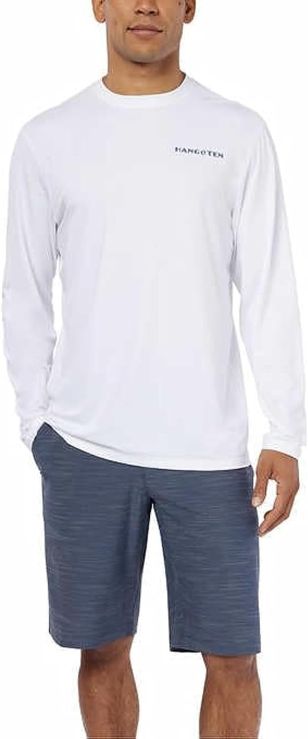 Hang Ten Men's Rashguards Switchfoot in White, XLarge