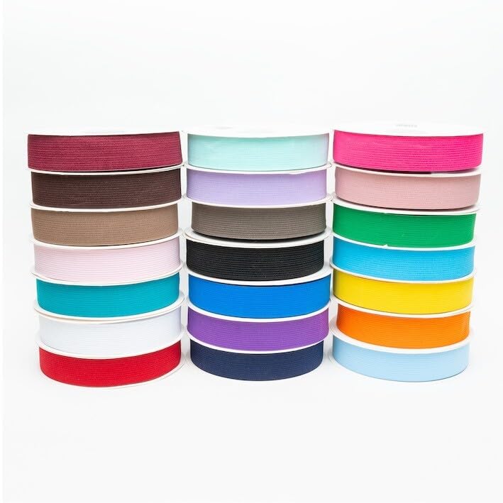 25mm Width Coloured Elastic Belts Wastband, Sewing Tasks (5 Metre Length- Fossil)