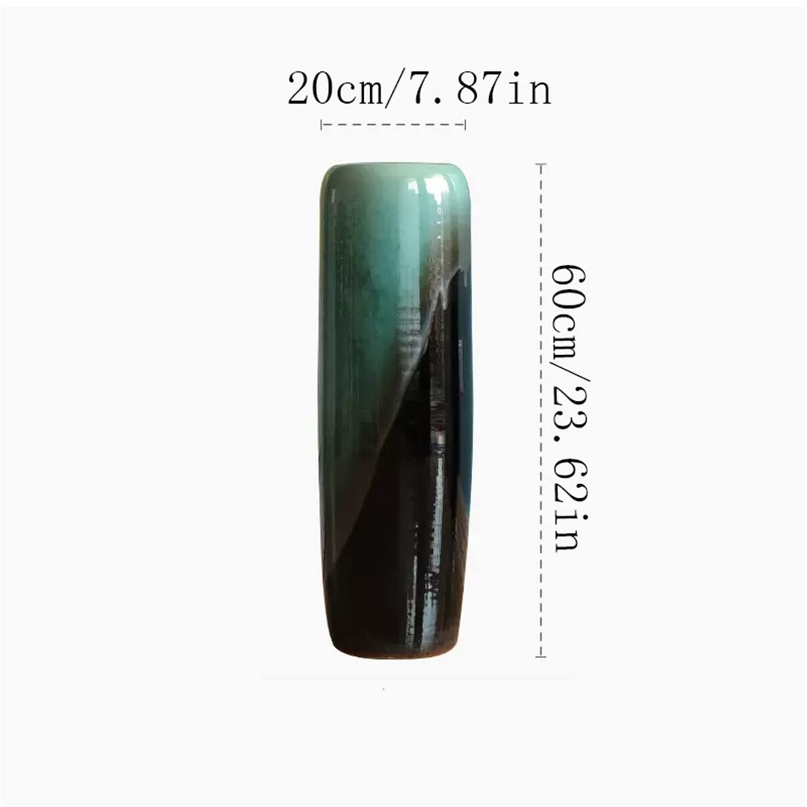 Blumenvase Keramikvase Wohndeko Trockenblumenarrangement Vase Wohnzimmer Flur Bodenvase Grün Minimalistische Ornament Dekoration Vase