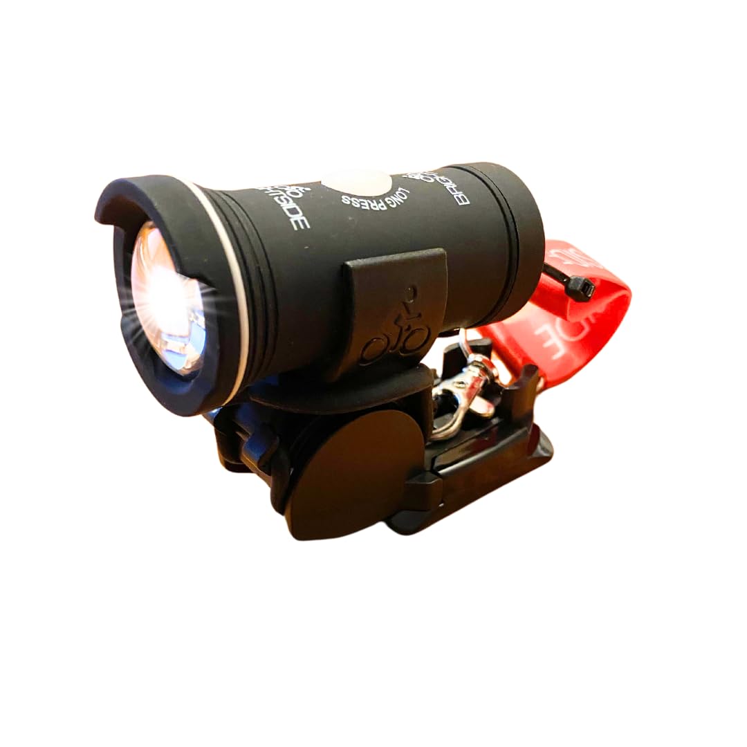 Brightside Rowing Sculling Boat Light. 1 x WHITE Sculling Light, Rowing Lights, SUP Paddleboard Lights. Bow or Stern Light, Secure, Non Drilling Mounting, Waterproof and Rechargeable 100+ Hour Lights