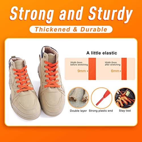 Image of VSUDO 2 Pairs Double Layer Flat Sneaker Shoe Lace, Flat Shoelace /Shoe String