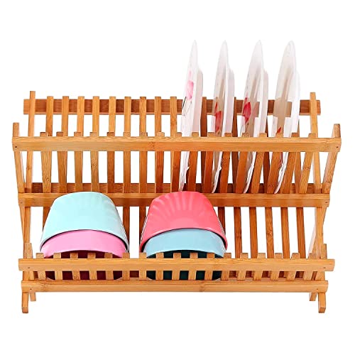 Escorredor de Louças Dobrável 100% Bambu