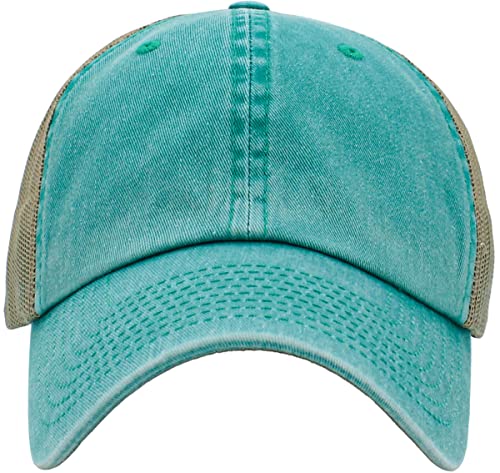 image for KBETHOS KBE-CM TUQ-KHK Original Classic Trucker Low Profile Hat Men Wo